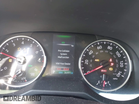 2022 Toyota RAV4 XLE with VIN 2T3W1RFV6NC194245, listed as a IAAI auction lot 42608311 with 36,491 mi miles and . Bid and sale history available at DreamBid. Image 7.