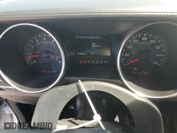 2023 Ford Mustang GT with VIN 1FA6P8CF5P5302262, listed as a Copart auction lot 57339775 with 41,952 mi miles and Salvage title. Bid and sale history available at DreamBid. Image 9.