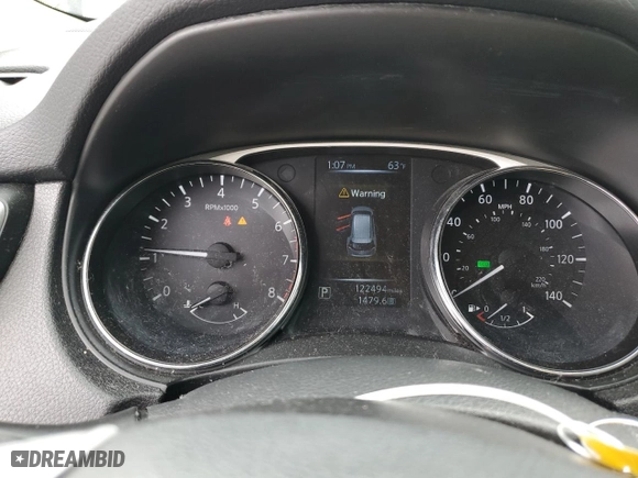 2015 Nissan Rogue SV with VIN 5N1AT2MT3FC919683, listed as a Copart auction lot 43640955 with 122,494 mi miles and Salvage Title. Bid and sale history available at carsss.com. Image 9.