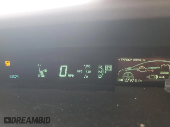 2011 Toyota Prius I with VIN JTDKN3DU9B1470078, listed as a Copart auction lot 52584365 with 279,784 mi miles and Salvage Title. Bid and sale history available at carsss.com. Image 9.