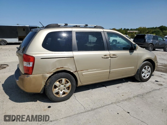 2007 Kia Sedona with VIN KNDMB133376125024, listed as a Copart auction lot 83657414 with 259,814 mi miles and Non Repairable. Bid and sale history available at carsss.com. Image 3.