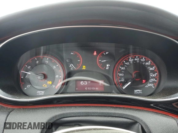 2015 Dodge Dart SXT z VIN 1C3CDFBB3FD345449, wystawiony jako Copart lot #56947145 z przebiegiem 61 019 mil mil oraz Szkoda całkowita • Salvage title. Historia ofert i sprzedaży dostępna na DreamBid. Obrazek 9.