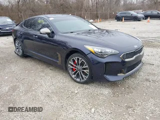 2020 Kia Stinger GT with VIN KNAE35LC4L6084421, listed as a IAAI auction lot 41697896 with 51,191 mi miles. Bid and sale history available at carsss.com. Image 1.