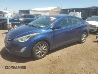 2015 Hyundai Elantra SE with VIN 5NPDH4AEXFH556291, listed as a Copart auction lot 63753515 with 95,899 mi miles and Salvage title. Bid and sale history available at DreamBid. Image 1.