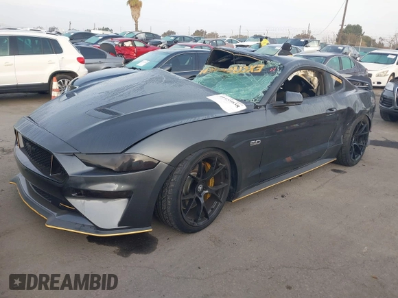 2019 Ford Mustang GT with VIN 1FA6P8CF1K5148108, listed as a IAAI auction lot 41459838 with 26,043 mi miles. Bid and sale history available at carsss.com. Image 2.