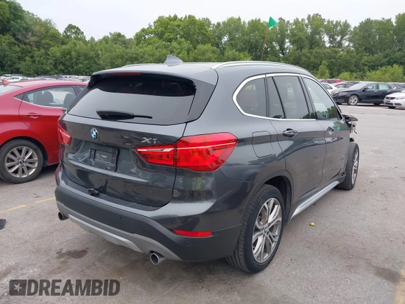 2017 BMW X1 xDrive28i with VIN WBXHT3C38H5F84508, listed as a IAAI auction lot 40035344 with 43,321 mi miles and . Bid and sale history available at DreamBid. Image 4.