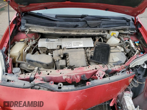 2013 Toyota Prius One with VIN JTDKN3DU9D5645327, listed as a Copart auction lot 53101285 with 190,835 mi miles and Salvage Title. Bid and sale history available at DreamBid. Image 12.