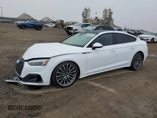 2023 Audi A5 Sportback Premium Plus with VIN WAUCBCF56PA018015, listed as a Copart auction lot 44387803 with 2,830 mi miles. Bid and sale history available at carsss.com. Image 1.