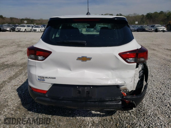 2023 Chevrolet TrailBlazer LS with VIN KL79MMS27PB179649, listed as a Copart auction lot 49480535 with 42,575 mi miles and Salvage Title. Bid and sale history available at DreamBid. Image 6.