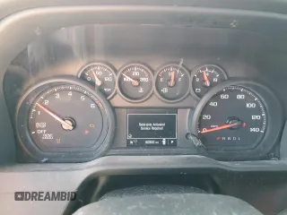 2022 Chevrolet Silverado 1500 Work Truck with VIN 3GCNAAEK5NG560098, listed as a Copart auction lot 46189455 with 60,500 mi miles and Salvage Title. Bid and sale history available at DreamBid. Image 9.