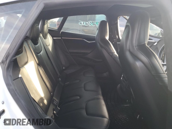 2016 Tesla Model S 90D with VIN 5YJSA1E24GF158505, listed as a Copart auction lot 87681485 with 91,225 mi miles and Salvage title. Bid and sale history available at DreamBid. Image 11.