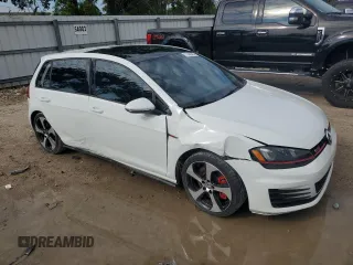 2017 Volkswagen Golf GTI Autobahn with VIN 3VW547AU5HM021131, listed as a Copart auction lot 71445474 with 121,060 mi miles and Salvage Title. Bid and sale history available at carsss.com. Image 4.