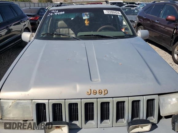 1995 Jeep Grand Cherokee Limited с VIN 1J4GZ78SXSC579786, выставлен на аукционе Copart как лот 72280424 с пробегом Не указан миль и На запчасти • Non repairable. История ставок и продаж доступна на DreamBid. Изображение 12.