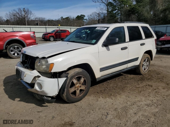 2006 Jeep Grand Cherokee Laredo with VIN 1J4GS48K66C110767, listed as a Copart auction lot 47358545 with 0 mi miles and Salvage Title. Bid and sale history available at carsss.com. Image 1.