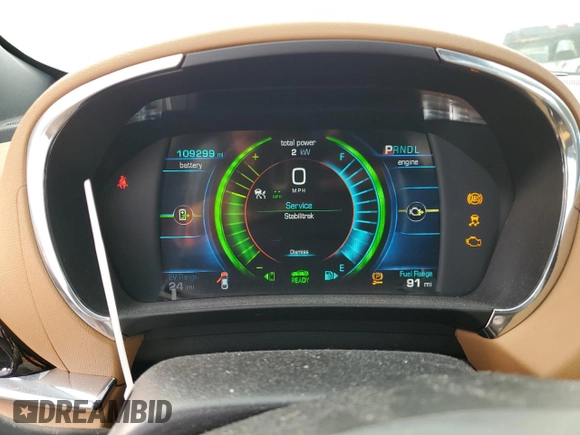 2017 Chevrolet Volt Premier with VIN 1G1RD6S50HU119154, listed as a Copart auction lot 72907052 with 109,299 mi miles. Bid and sale history available at carsss.com. Image 9.