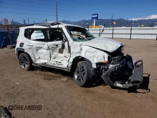 2021 Jeep Renegade 80th Anniversary with VIN ZACNJDBB3MPM38405, listed as a Copart auction lot 57066995 with Not provided miles and Salvage title. Bid and sale history available at DreamBid. Image 4.