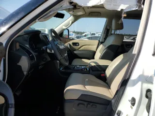2021 Infiniti QX80 LUXE with VIN JN8AZ2AF2M9715442, listed as a Copart auction lot 75329304 with 26,125 mi miles and Salvage Title. Bid and sale history available at carsss.com. Image 7.