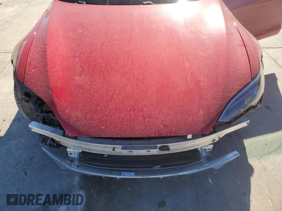 2022 Tesla Model S with VIN 5YJSA1E57NF478036, listed as a Copart auction lot 42147205 with 44,576 mi miles and Salvage title. Bid and sale history available at DreamBid. Image 13.