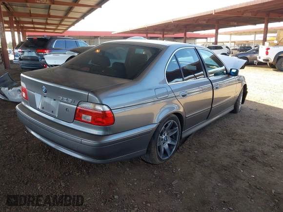 2002 BMW 5 Series 525iA with VIN WBADT43442GY95336, listed as a IAAI auction lot 42068577 with 1 mi miles. Bid and sale history available at carsss.com. Image 4.