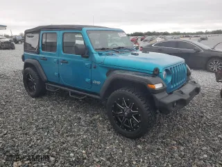 2020 Jeep Wrangler Unlimited Sport Altitude with VIN 1C4HJXDG7LW201640, listed as a Copart auction lot 52312435 with 40,311 mi miles and Salvage Title. Bid and sale history available at carsss.com. Image 4.