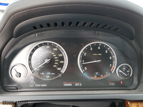 2013 BMW 7 Series 750Li with VIN WBAYE8C56DD133044, listed as a Copart auction lot 49092615 with 169,699 mi miles and Salvage Title. Bid and sale history available at carsss.com. Image 9.