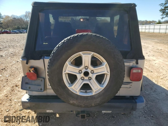 2001 Jeep Wrangler SE with VIN 1J4FA29P11P334902, listed as a Copart auction lot 83883654 with 157,827 mi miles and Salvage Title. Bid and sale history available at carsss.com. Image 6.