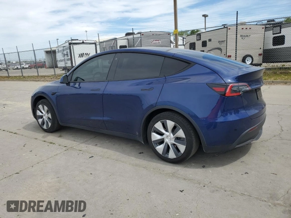 2021 Tesla Model Y Long Range with VIN 5YJYGDEE3MF094165, listed as a Copart auction lot 52907835 with 141,260 mi miles and Salvage Title. Bid and sale history available at DreamBid. Image 2.