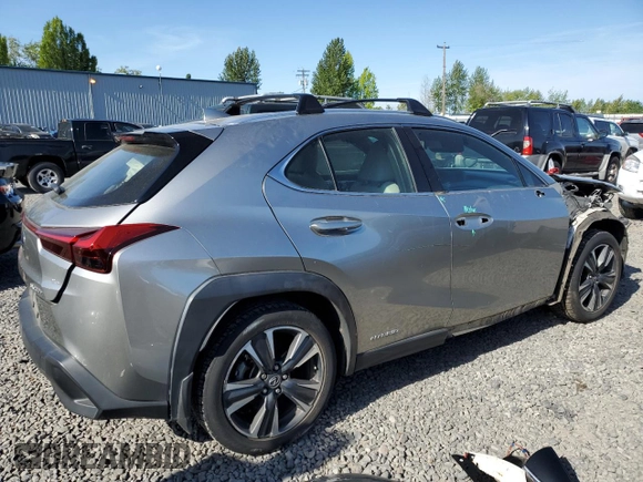 2019 Lexus UX 250h with VIN JTHU9JBH0K2002451, listed as a Copart auction lot 56042605 with 69,605 mi miles and Salvage title. Bid and sale history available at DreamBid. Image 3.