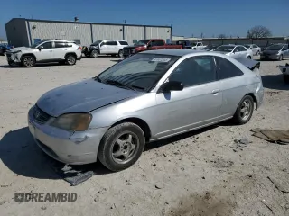2001 Honda Civic EX with VIN 1HGEM22901L032398, listed as a Copart auction lot 47037665 with 181,838 mi miles and Salvage Title. Bid and sale history available at carsss.com. Image 1.