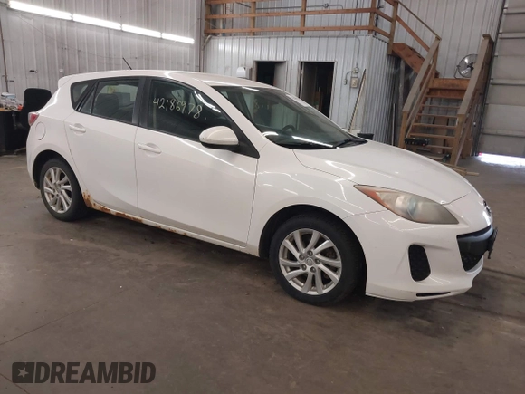 2012 Mazda 3 i Touring with VIN JM1BL1L7XC1594111, listed as a IAAI auction lot 42186978 with 307,772 mi miles and . Bid and sale history available at DreamBid. Image 1.