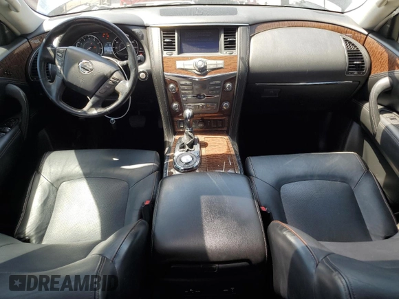 2019 Nissan Armada SL with VIN JN8AY2ND6K9090410, listed as a Copart auction lot 46342825 with 106,930 mi miles and Salvage Title. Bid and sale history available at carsss.com. Image 8.