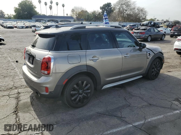 2018 MINI Countryman Cooper S with VIN WMZYT3C38J3E00263, listed as a Copart auction lot 41866005 with 0 mi miles and Salvage Title. Bid and sale history available at carsss.com. Image 3.