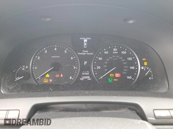 2016 Lexus LS 460 with VIN JTHCL5EF7G5026203, listed as a Copart auction lot 54129465 with 142,898 mi miles and Salvage title. Bid and sale history available at DreamBid. Image 9.