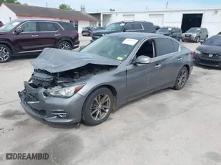 2017 Infiniti Q50 3.0t Premium with VIN JN1EV7AR5HM838898, listed as a IAAI auction lot 41864142 with 87,789 mi miles. Bid and sale history available at carsss.com. Image 2.