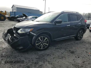 2020 Nissan Rogue SL with VIN 5N1AT2MT2LC757508, listed as a Copart auction lot 45053595 with 124,593 mi miles and Salvage Title. Bid and sale history available at DreamBid. Image 1.