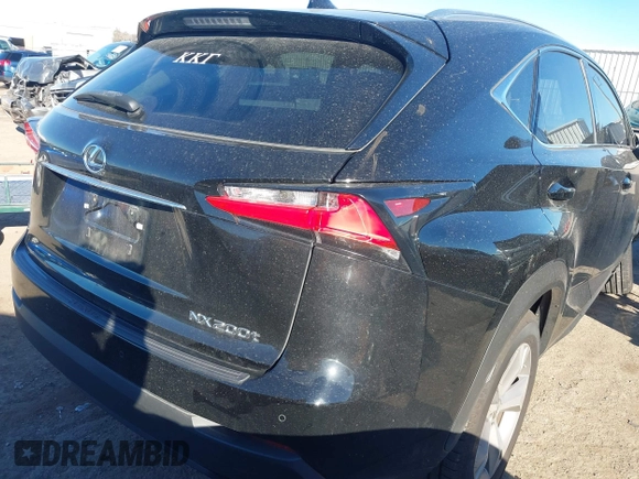 2017 Lexus NX with VIN JTJYARBZ3H2081119, listed as a IAAI auction lot 41256292 with 92,437 mi miles. Bid and sale history available at carsss.com. Image 4.