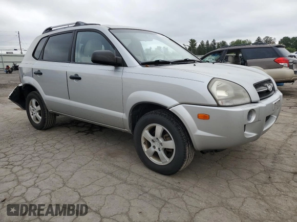 2008 Hyundai Tucson GLS with VIN KM8JM12B08U870022, listed as a Copart auction lot 74515504 with 200,653 mi miles and Salvage Title. Bid and sale history available at carsss.com. Image 4.