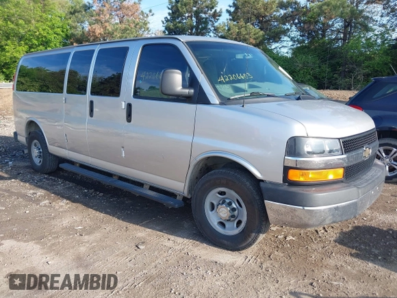 2011 Chevrolet Express Passenger 1LT with VIN 1GAZG1FG1B1119792, listed as a IAAI auction lot 42206603 with 137,634 mi miles and . Bid and sale history available at DreamBid. Image 1.