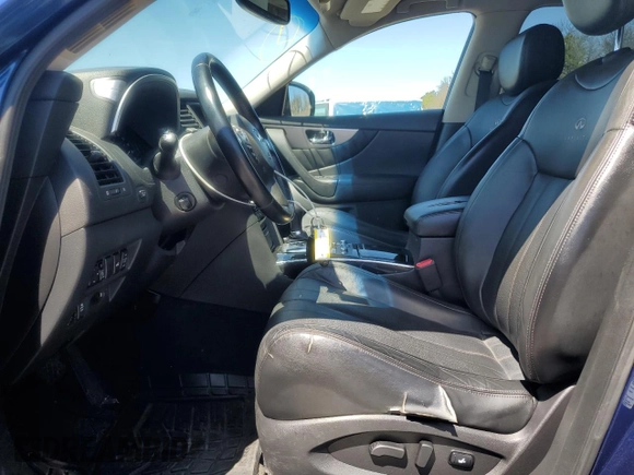 2014 Infiniti QX70 with VIN JN8CS1MW1EM410600, listed as a Copart auction lot 54410295 with 116,985 mi miles and Salvage Title. Bid and sale history available at carsss.com. Image 7.