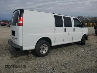 2018 GMC Savana Cargo Van with VIN 1GTW7AFGXJ1343958, listed as a Copart auction lot 41998885 with 96,467 mi miles and Salvage Title. Bid and sale history available at carsss.com. Image 3.