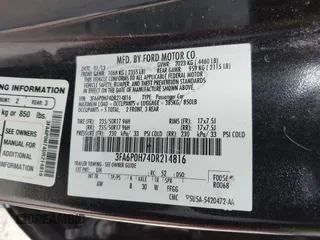 2013 Ford Fusion SE with VIN 3FA6P0H74DR214816, listed as a IAAI auction lot 42490664 with 176,453 mi miles and . Bid and sale history available at DreamBid. Image 9.