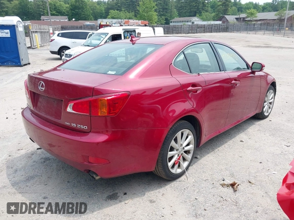 2009 Lexus IS 250 with VIN JTHCK262395034380, listed as a IAAI auction lot 41309773 with 155,778 mi miles and . Bid and sale history available at DreamBid. Image 4.
