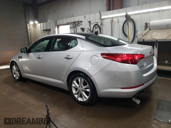2013 Kia Optima EX with VIN 5XXGN4A70DG187683, listed as a Copart auction lot 45569855 with 128,236 mi miles and Salvage Title. Bid and sale history available at carsss.com. Image 2.