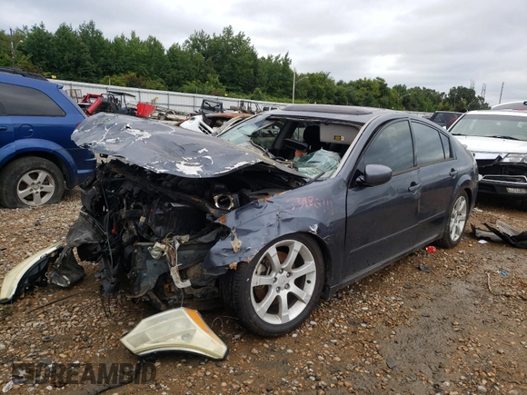 2008 Nissan Maxima 3.5 SE with VIN 1N4BA41E58C828326, listed as a Copart auction lot 65215243 with 0 mi miles and Salvage Title. Bid and sale history available at carsss.com. Image 2.