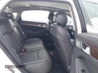 2018 Genesis G80 3.8L with VIN KMHGN4JE7JU253100, listed as a IAAI auction lot 41322591 with 76,266 mi miles. Bid and sale history available at carsss.com. Image 8.