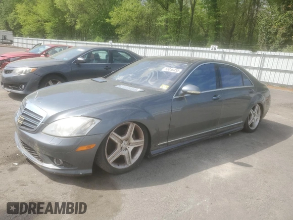 2009 Mercedes-Benz S 550 with VIN WDDNG86X49A273010, listed as a Copart auction lot 55016455 with 127,046 mi miles and Clean Title. Bid and sale history available at DreamBid. Image 1.