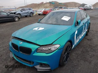 2013 BMW 5 Series 550i with VIN WBAFR9C52DDX79795, listed as a IAAI auction lot 41868996 with 155,783 mi miles and . Bid and sale history available at carsss.com. Image 18.