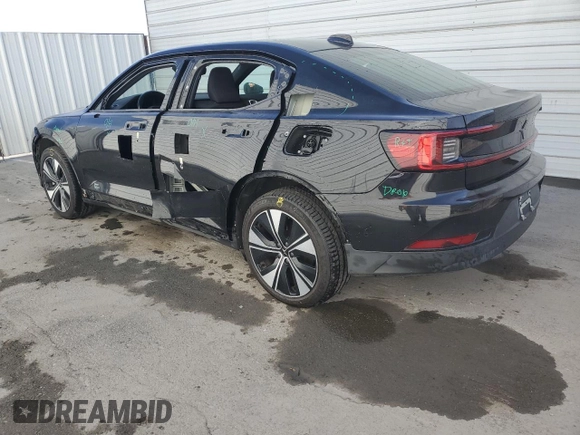 2023 Polestar 2 with VIN YSMEG3KAXPL160604, listed as a Copart auction lot 80919464 with 0 mi miles and Clean Title. Bid and sale history available at carsss.com. Image 2.