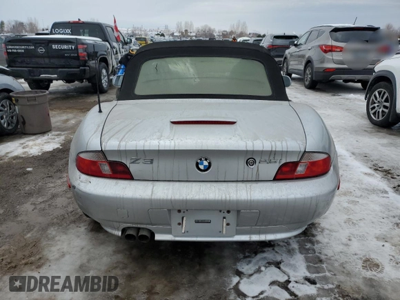 2002 BMW Z3 2.5i with VIN 4USCN33432LK51573, listed as a Copart auction lot 45689605 with 136,067 mi miles and Clean Title. Bid and sale history available at carsss.com. Image 6.