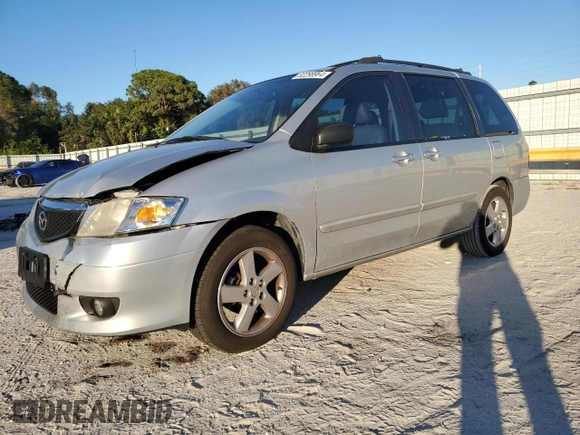 2003 Mazda MPV LX with VIN JM3LW28J530336307, listed as a Copart auction lot 82298964 with 148,449 mi miles and Salvage Title. Bid and sale history available at carsss.com. Image 1.